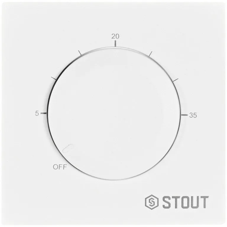 Термостат теплого пола STOUT STE-2001 16А белый