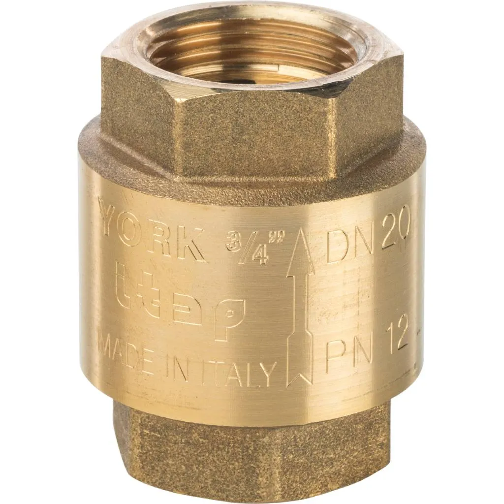 Клапан обратный пружинный муфтовый STOUT 3/4 с пластиковым седлом