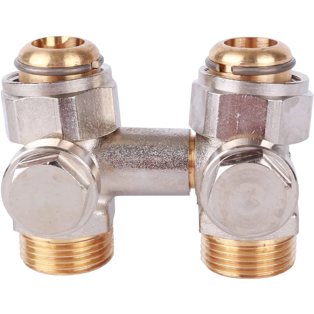 ZB-запорно-присоединительный узел OVENTROP Multiflex V 3/4 НГ x 3/4 НР, из латуни