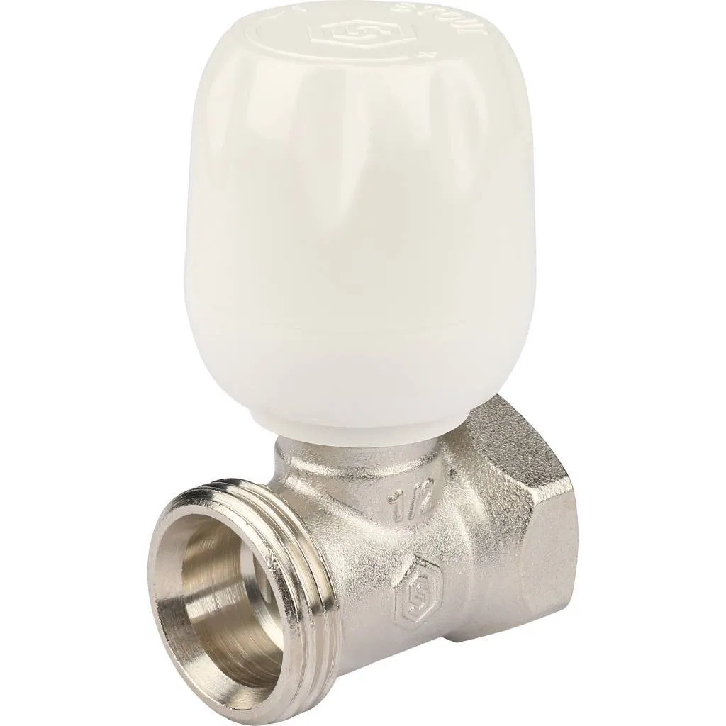 Клапан ручной терморегулирующий STOUT SVRs с неподъемным шпинделем, прямой 1/2