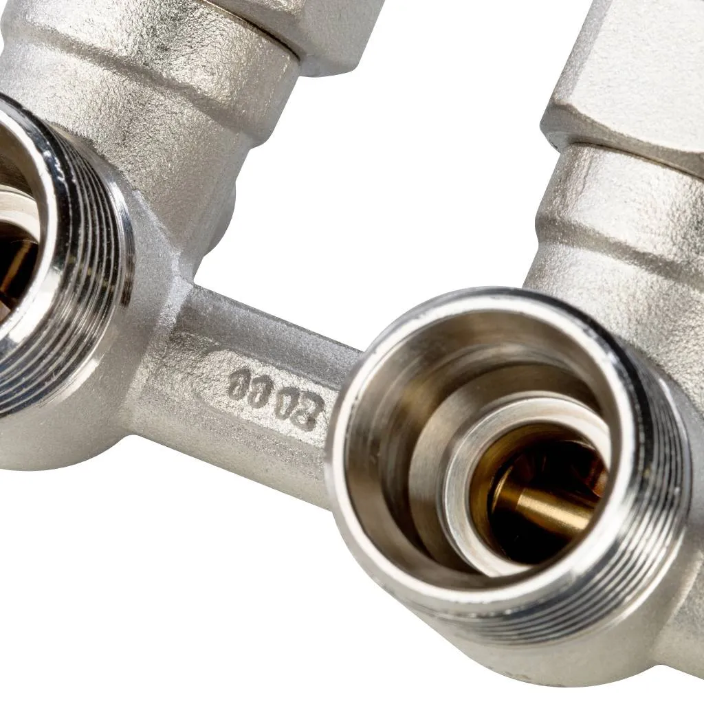 Узел нижнего подключения радиатора STOUT для однотрубной системы, угловой 3/4, SVH-0003-000020