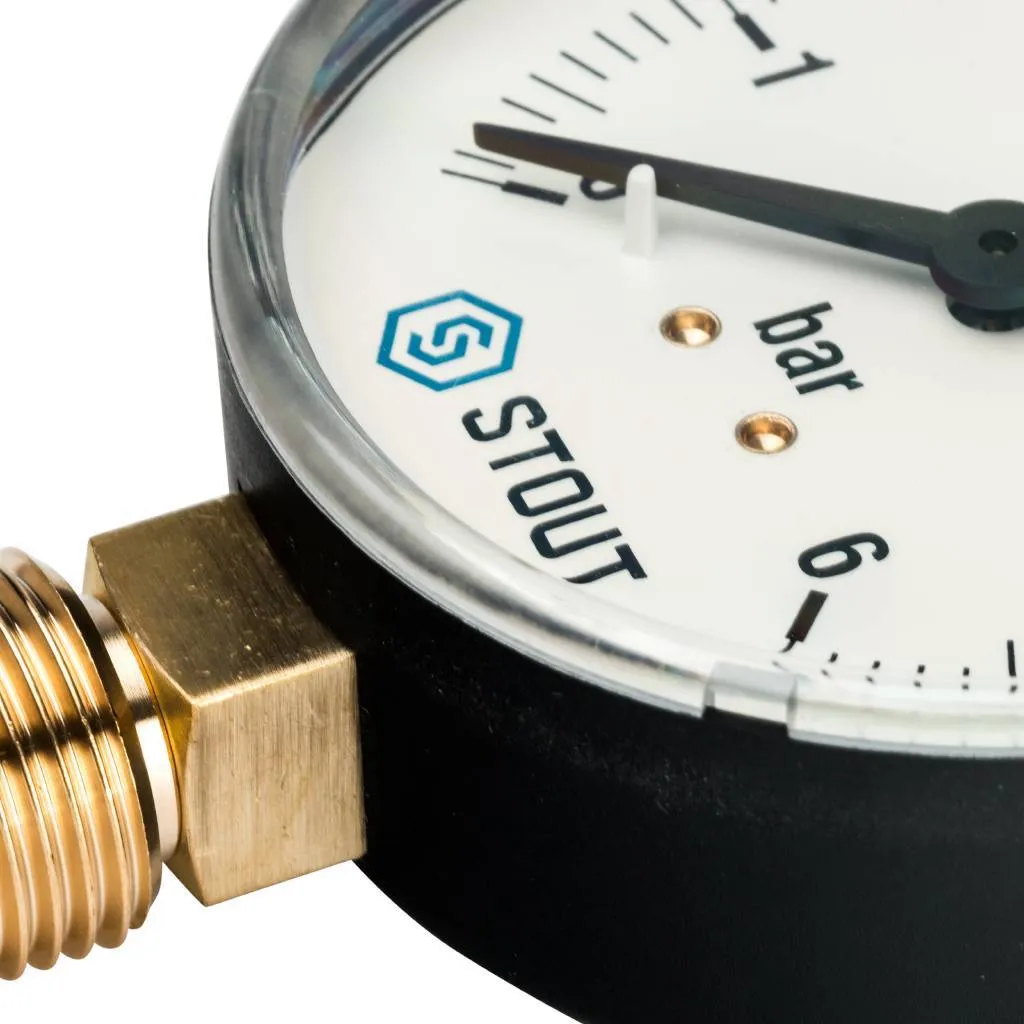 Манометр радиальный STOUT 80 мм