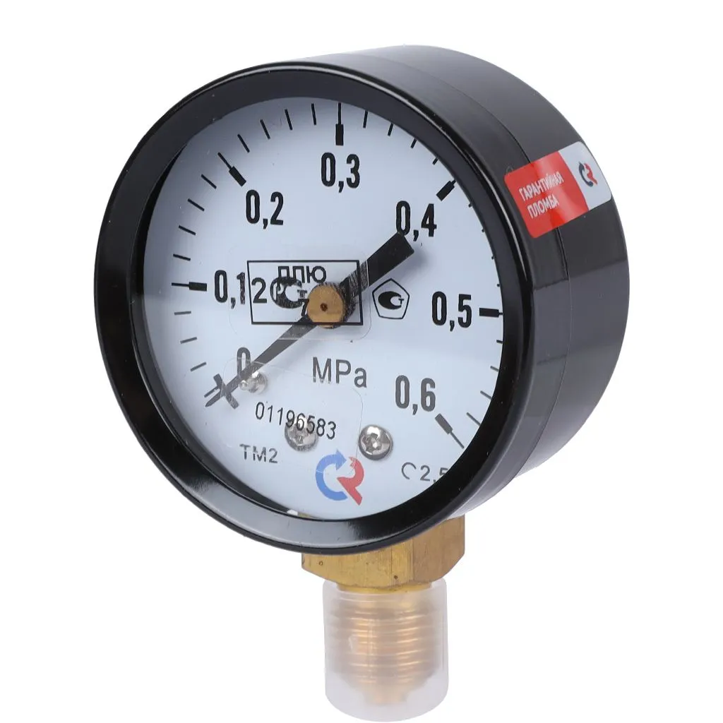 Манометр общетехнический РОСМА 50 мм 150 градусов 1/4 давление 0.6 МРа радиальное присоединение ТМ-210Р