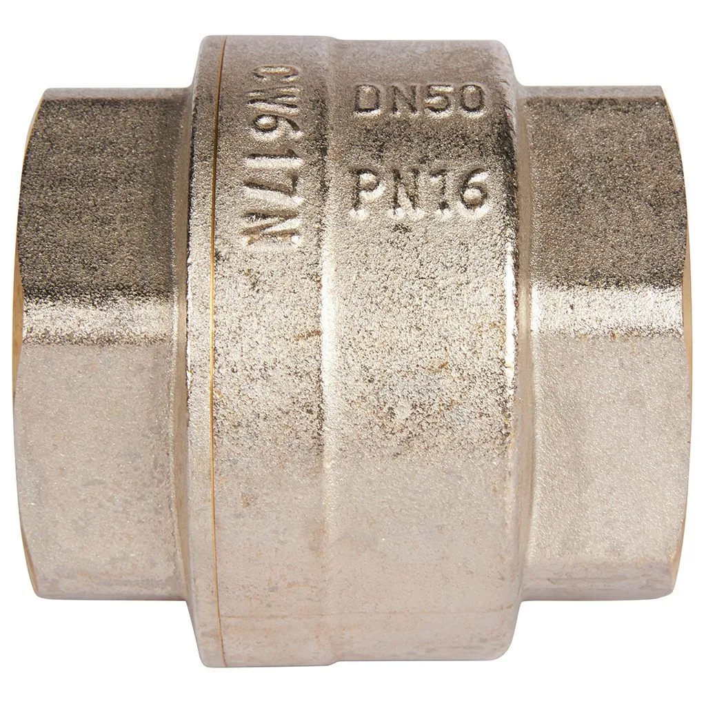 Клапан обратный пружинный муфтовый с пластиковым седлом ROMMER 2