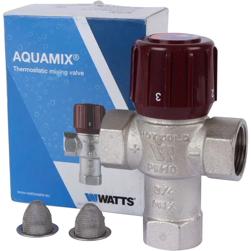 Термостатический смесительный клапан Watts AM6210C34 3/4 AQUAMIX