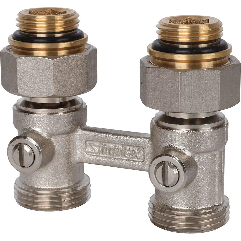 Узел нижнего подключения для радиаторов Meibes Standart line Тип D1/50 прямой, 1/2 НPx3/4 HP