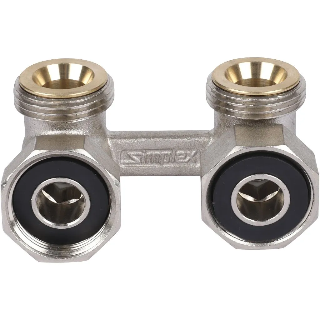 Узел нижнего подключения для радиаторов Meibes Standart line Тип E2/50 угловой, 3/4 НPx3/4 HP