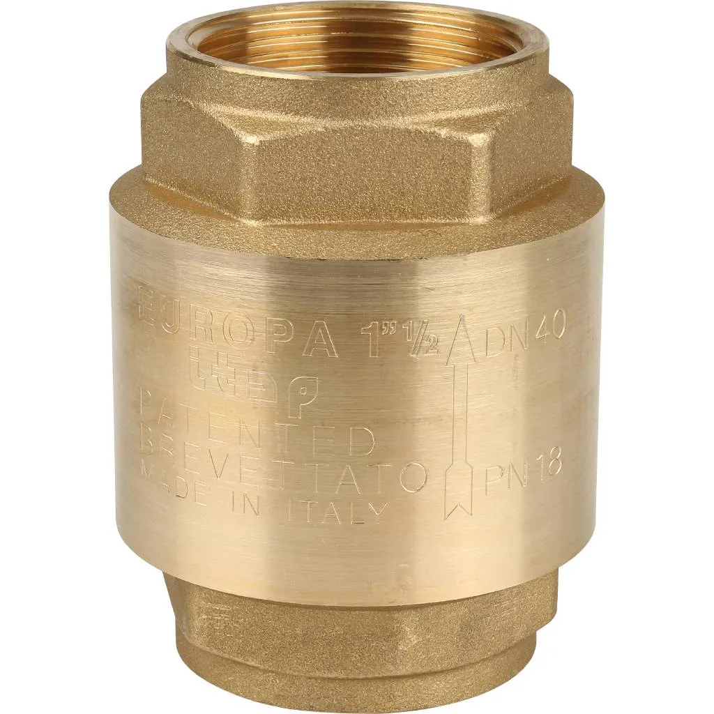 Клапан обратный пружинный муфтовый с металлическим седлом Itap EUROPA 100 1 1/2