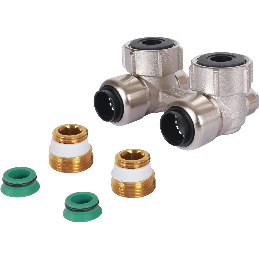 Узел нижнего подключения Meibes E2/50, угловой, 3/4 BPx15 мм