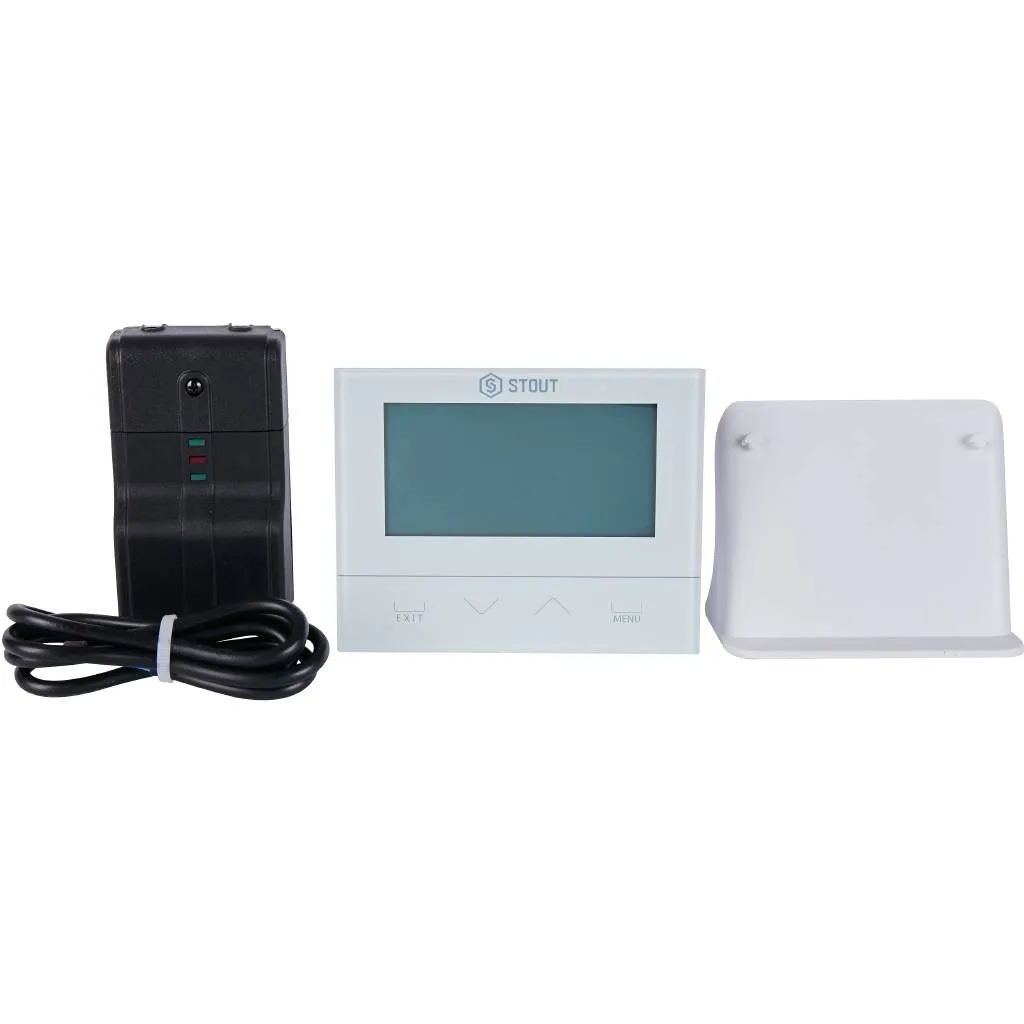 Беспроводной комнатный двухпозиционный регулятор STOUT ST-292v2, белый