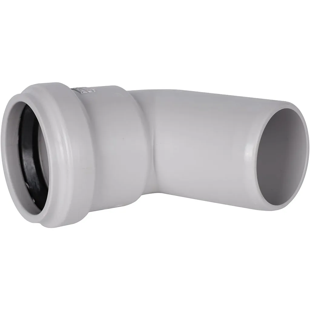 Отвод канализационный бесшумный STOUT D 58 х 67°