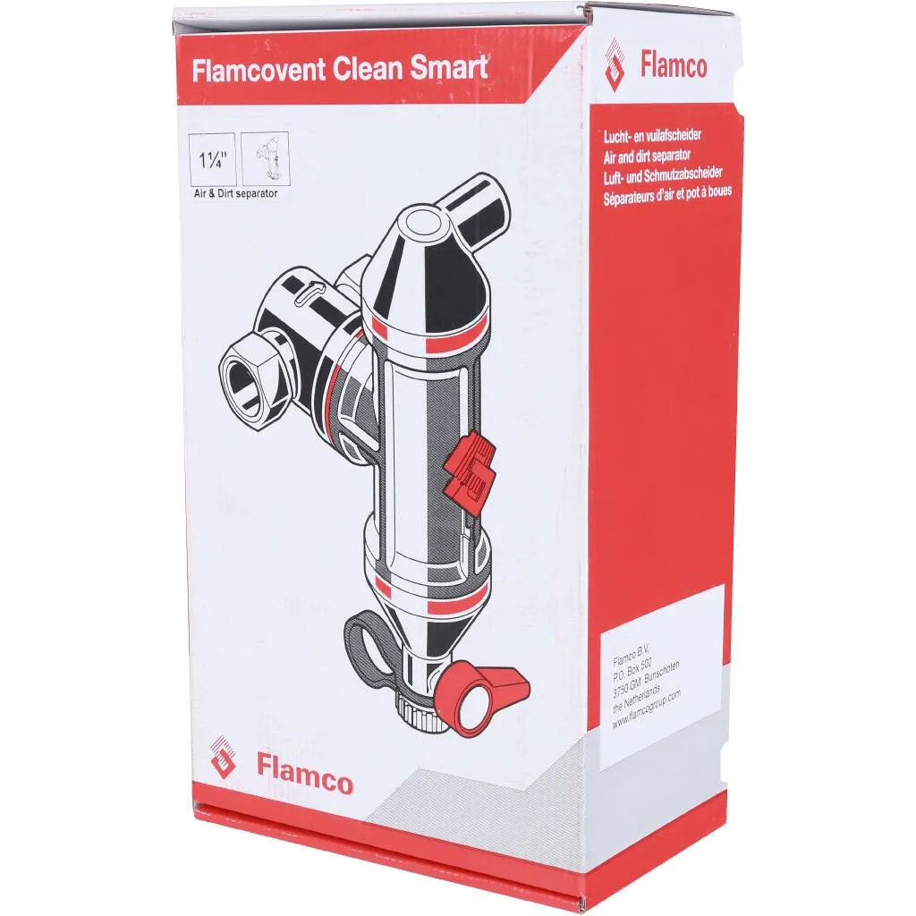 Сепаратор воздуха и шлама Flamco Flamcovent Clean Smart 1 1/4