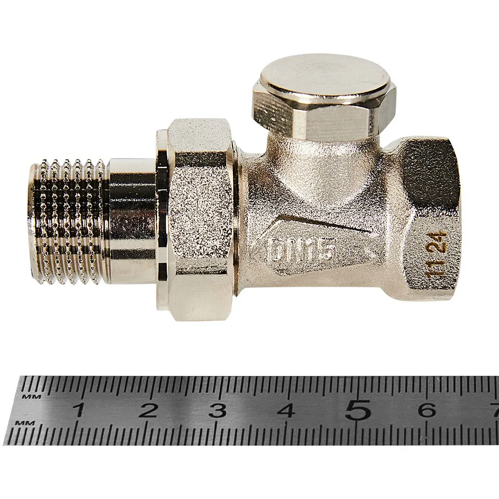 Клапан запорно-балансировочный ROMMER RVL-0001-100015 прямой 1/2