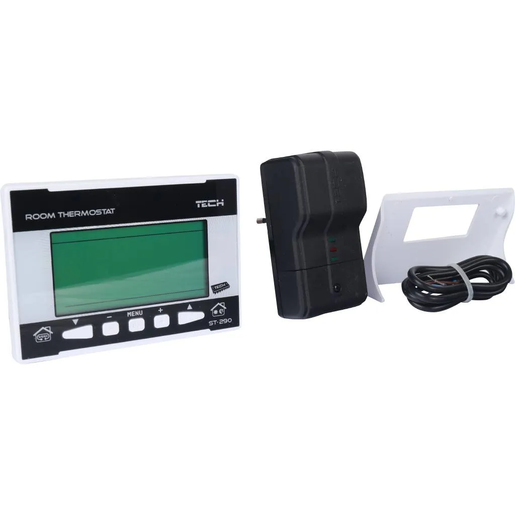 Беcпроводной комнатный двухпозиционный терморегулятор. Белый TECH ST-290 v 2