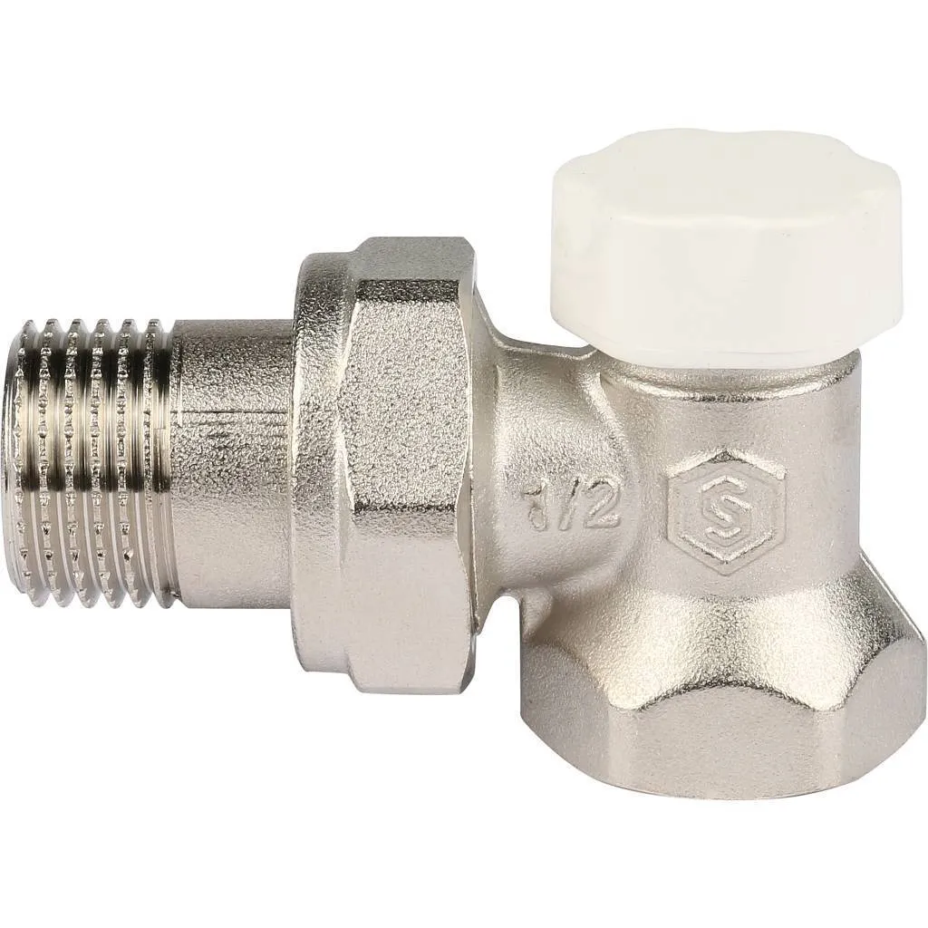 Клапан запорно-балансировочный STOUT SVL угловой 1/2, SVL-1156-000015