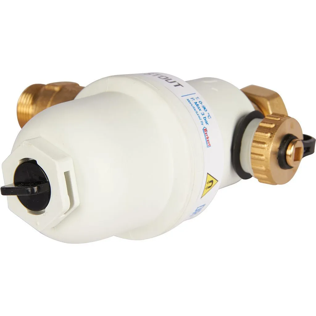 Фильтр -шламоотделитель с магнитом для настенных котлов STOUT G 3/4M-G 3/4RN-G 3/4M,