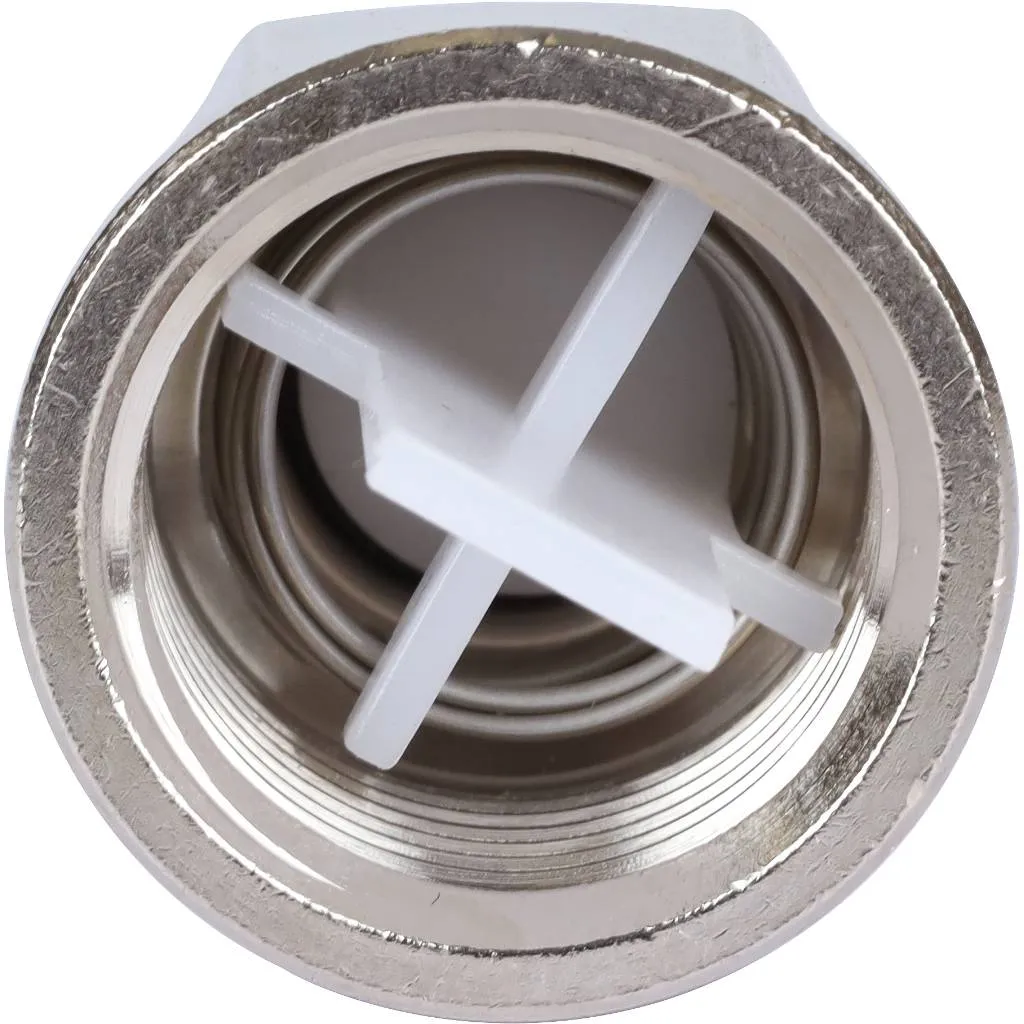 Клапан отсекающий, обратный STOUT 1/2  никель