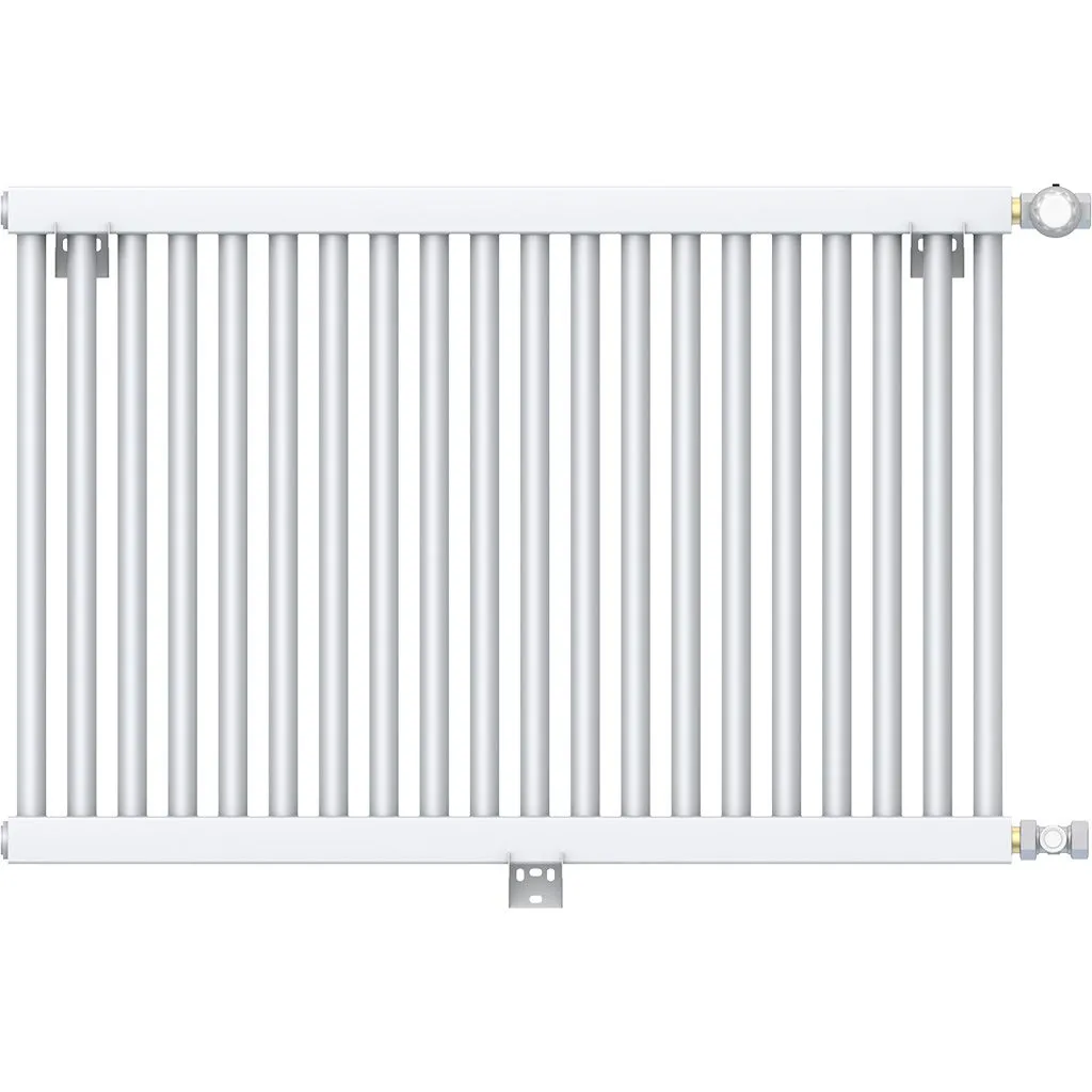 1-но трубчатый стальной радиатор ROMMER RST 1050/25 секций боковое подключение RAL9016