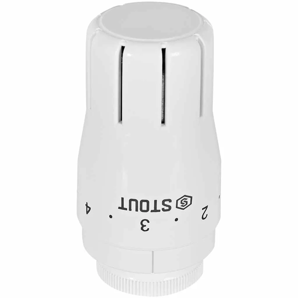 Комплект клапанов термостатических STOUT Design белый, угловой 1/2