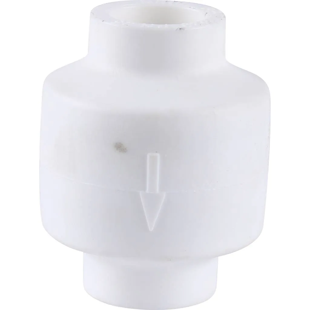 Обратный клапан Kalde d=20 для полипропиленовых труб под сварку (цвет белый)