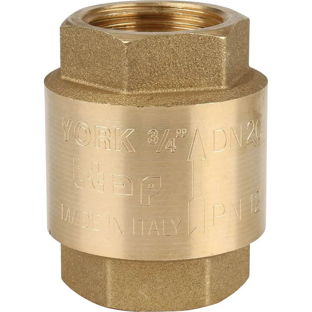 Клапан обратный пружинный муфтовый с пластиковым седлом Itap YORK 103 3/4