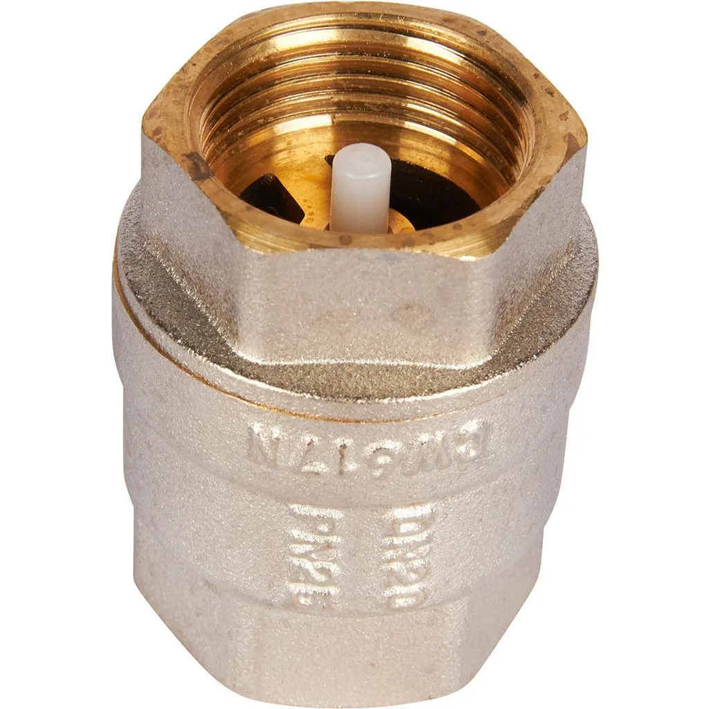 Клапан обратный пружинный муфтовый с пластиковым седлом ROMMER 3/4