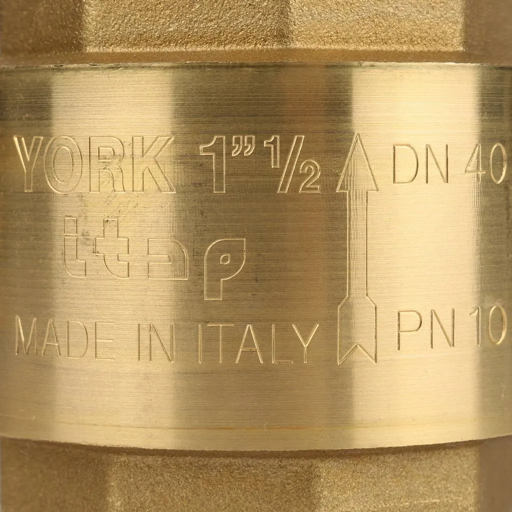 Клапан обратный пружинный муфтовый Itap YORK 103 1 1/2 с пластиковым седлом