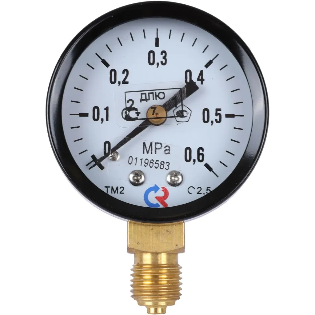 Манометр общетехнический РОСМА 50 мм 150 градусов 1/4 давление 0.6 МРа радиальное присоединение ТМ-210Р