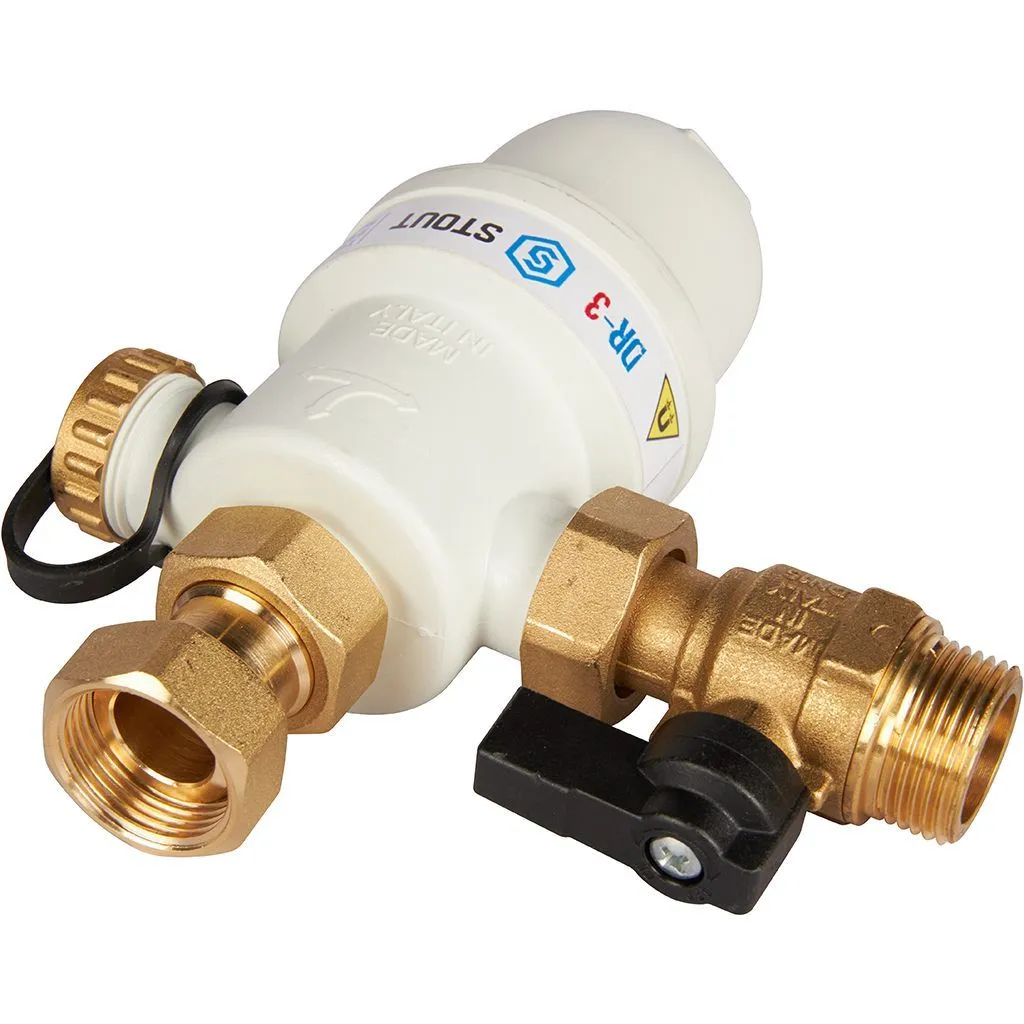 Фильтр -шламоотделитель с магнитом для настенных котлов STOUT G 3/4M-G 3/4RN-G 3/4M,