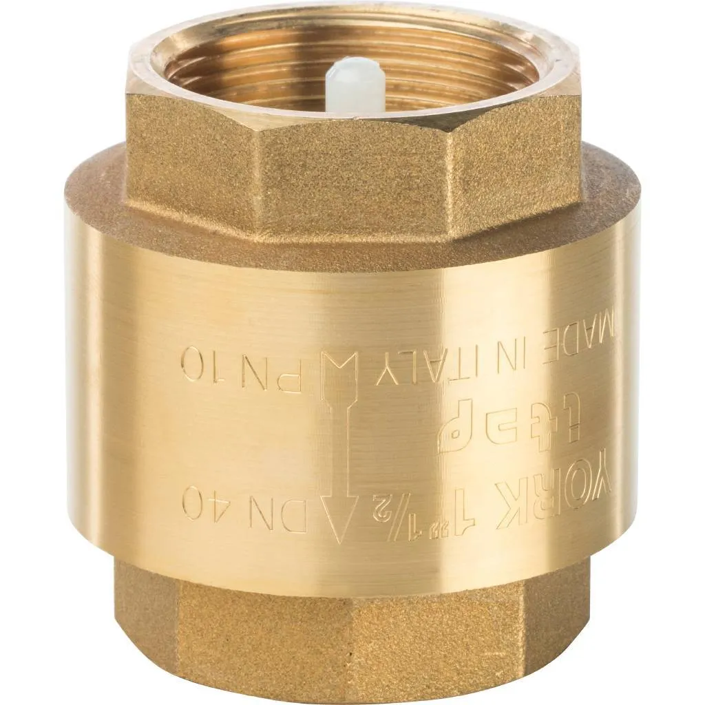 Клапан обратный пружинный муфтовый STOUT 1 1/2 с пластиковым седлом