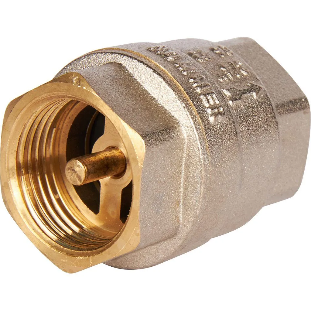 Клапан обратный пружинный муфтовый с металлическим седлом ROMMER 3/4