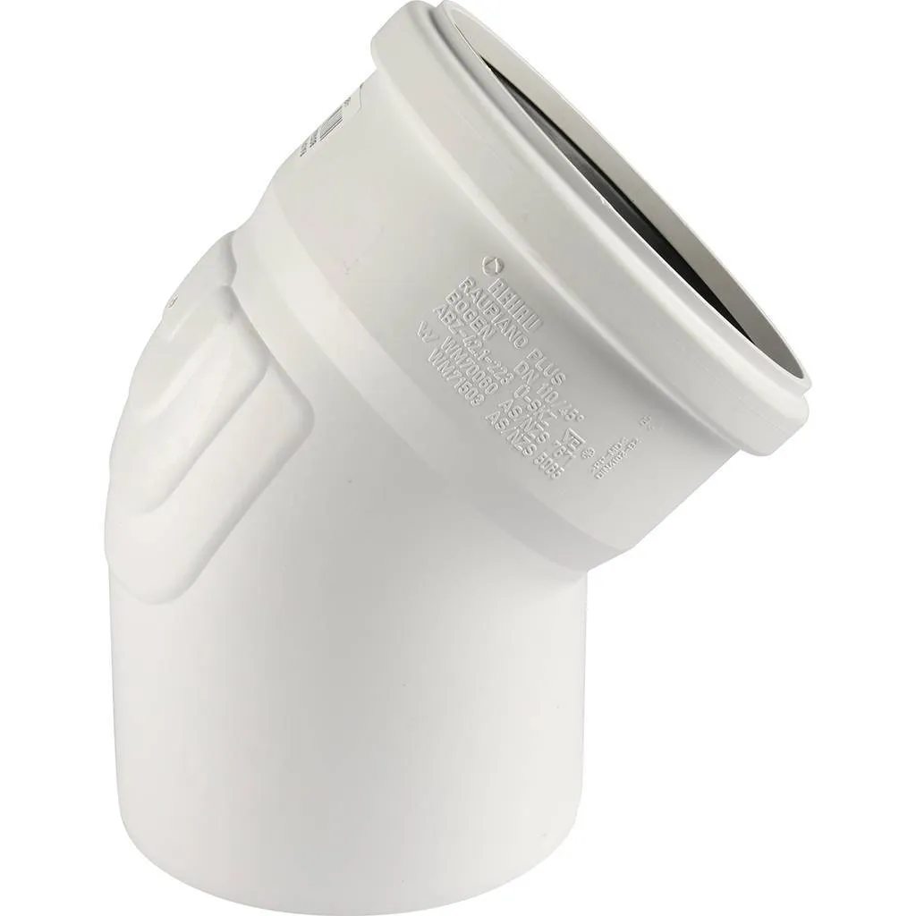 Отвод РЕХАУ RAUPIANO PLUS диам. 110 на 45°