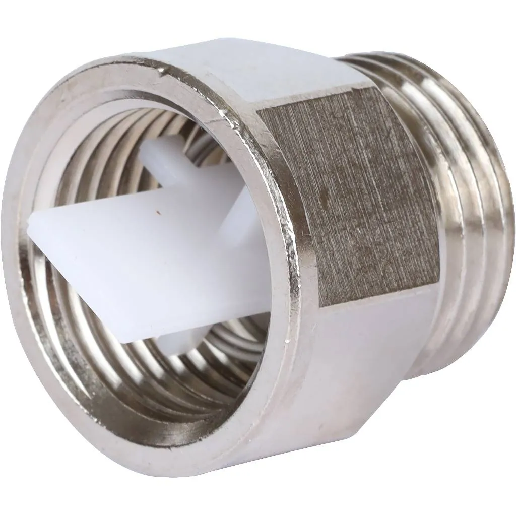 Клапан отсекающий, обратный STOUT 1/2  никель