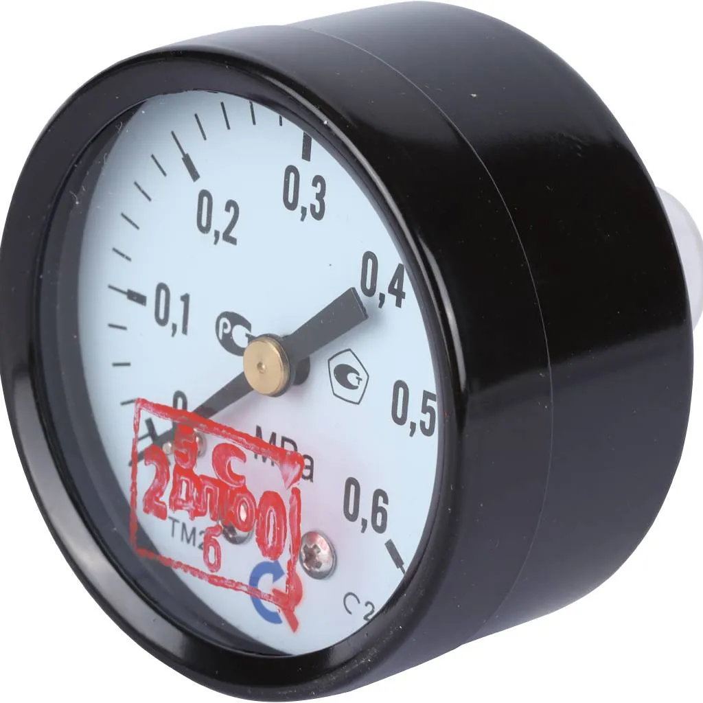 Манометр общетехнический РОСМА 50 мм 150 градусов 1/4 давление 0.6 МРа осевое присоединение ТМ-210Т