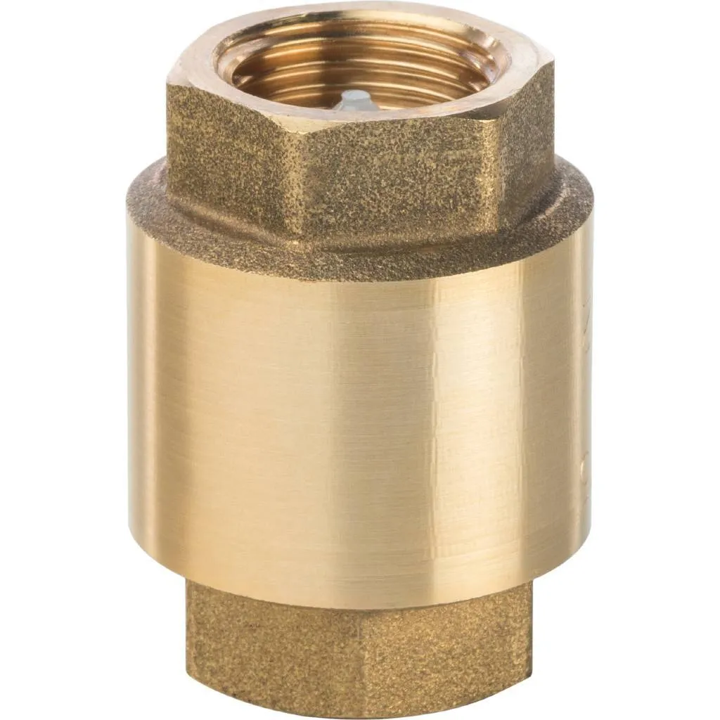 Клапан обратный пружинный муфтовый STOUT 1/2 с пластиковым седлом