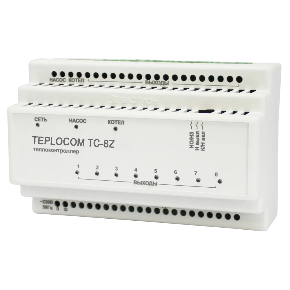 Теплоконтроллер Teplocom Луч TC-8Z для сист отопления 8 зон,  упр котлом и насосом
