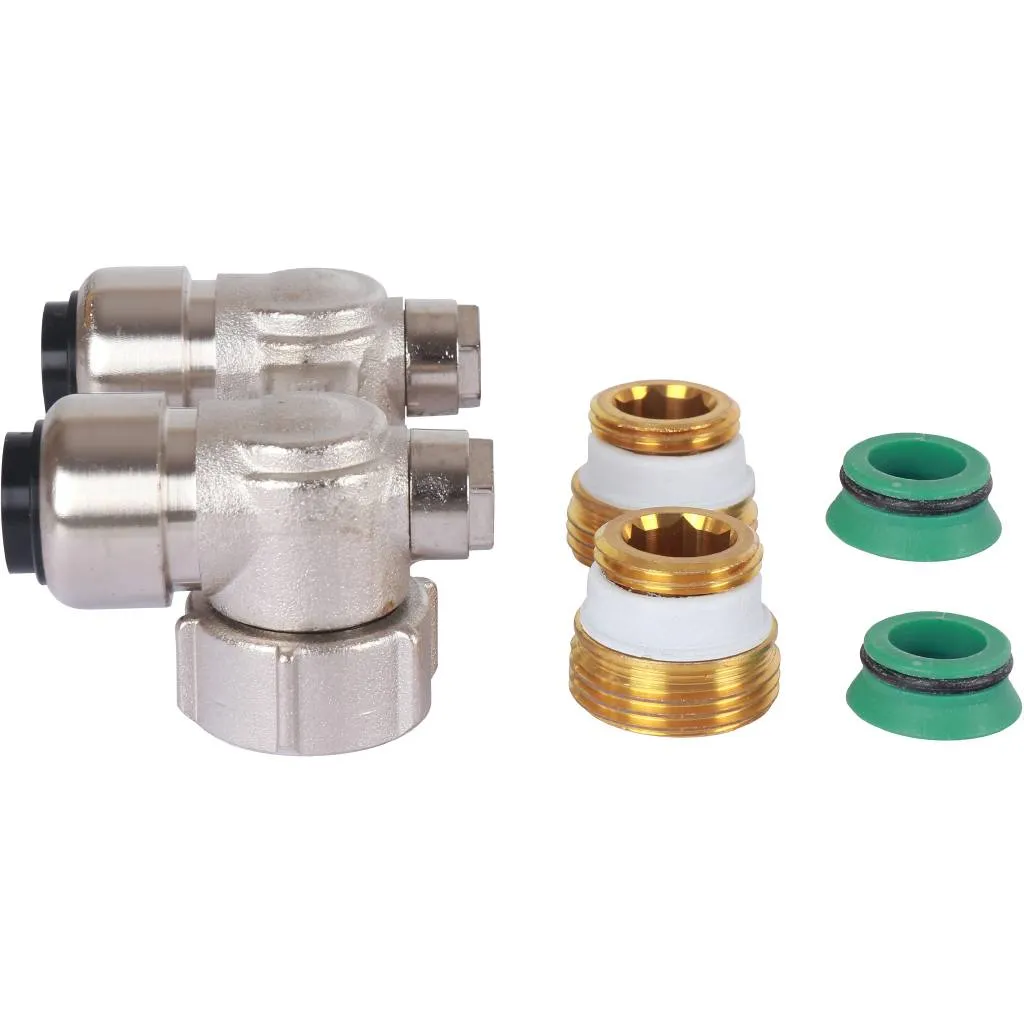 Узел нижнего подключения Meibes E2/50, угловой, 3/4 BPx15 мм