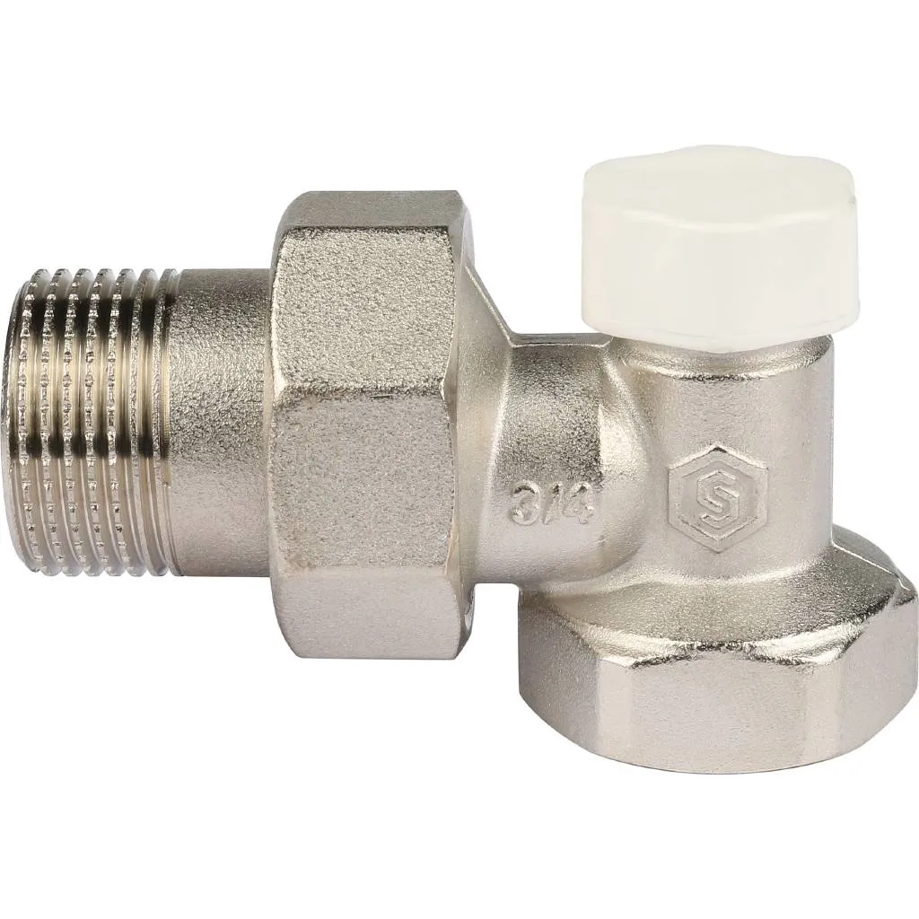 Клапан запорно-балансировочный STOUT SVL угловой 3/4