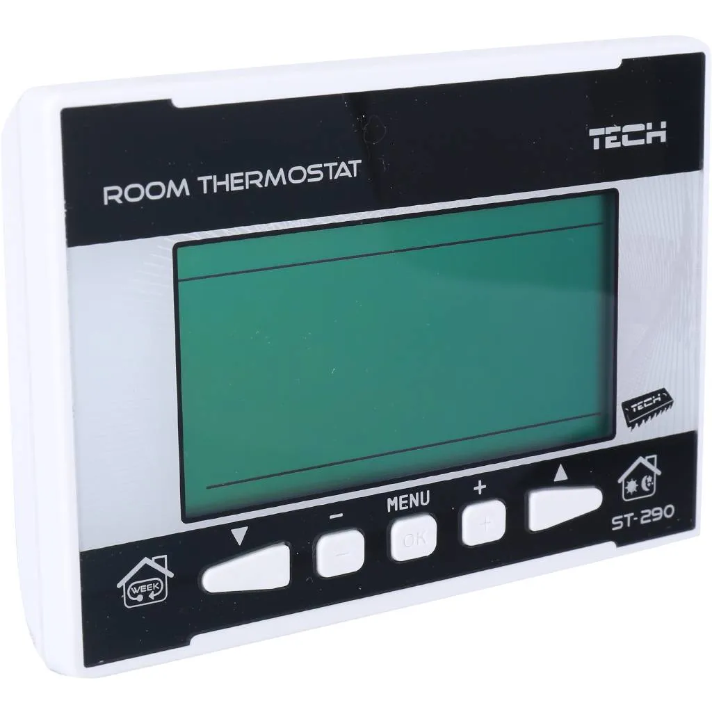 Беcпроводной комнатный двухпозиционный терморегулятор. Белый TECH ST-290 v 2