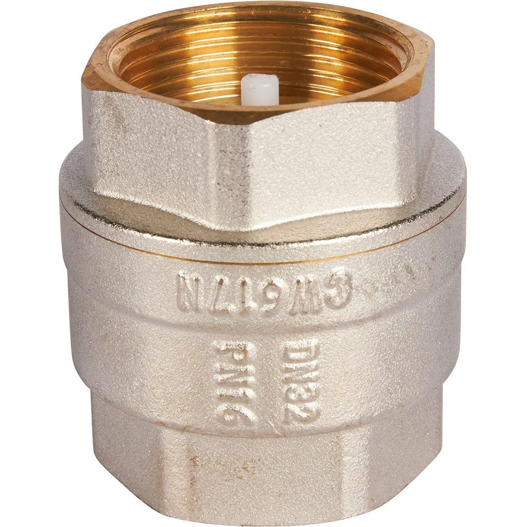 Клапан обратный пружинный муфтовый с пластиковым седлом ROMMER 11/4