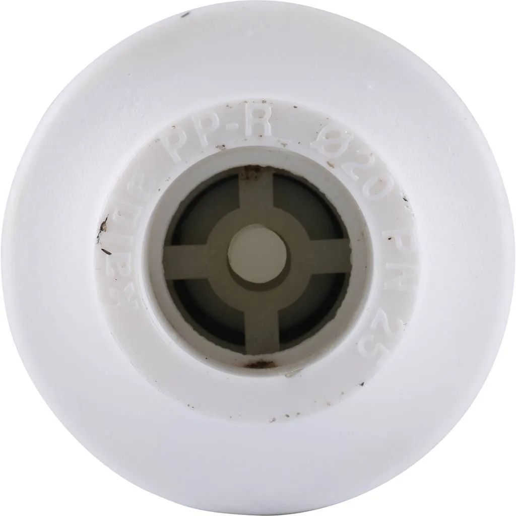 Обратный клапан Kalde d=20 для полипропиленовых труб под сварку (цвет белый)