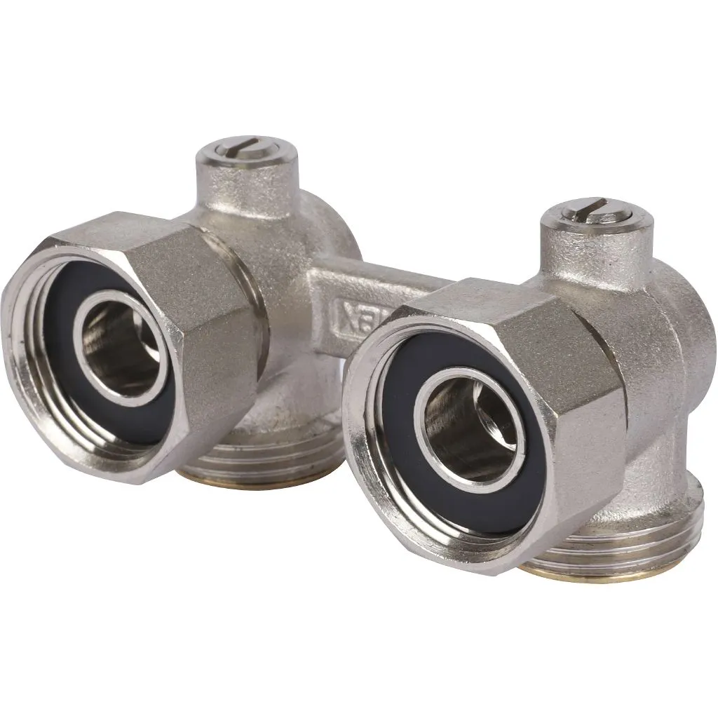 Узел нижнего подключения для радиаторов Meibes Standart line Тип E2/50 угловой, 3/4 НPx3/4 HP