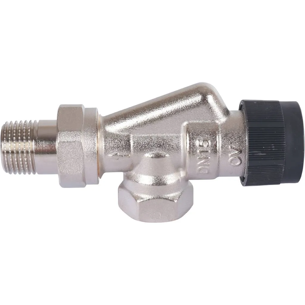 Вентиль термостатический OVENTROP А осевой никелированный ВН 1/2 x 1/2