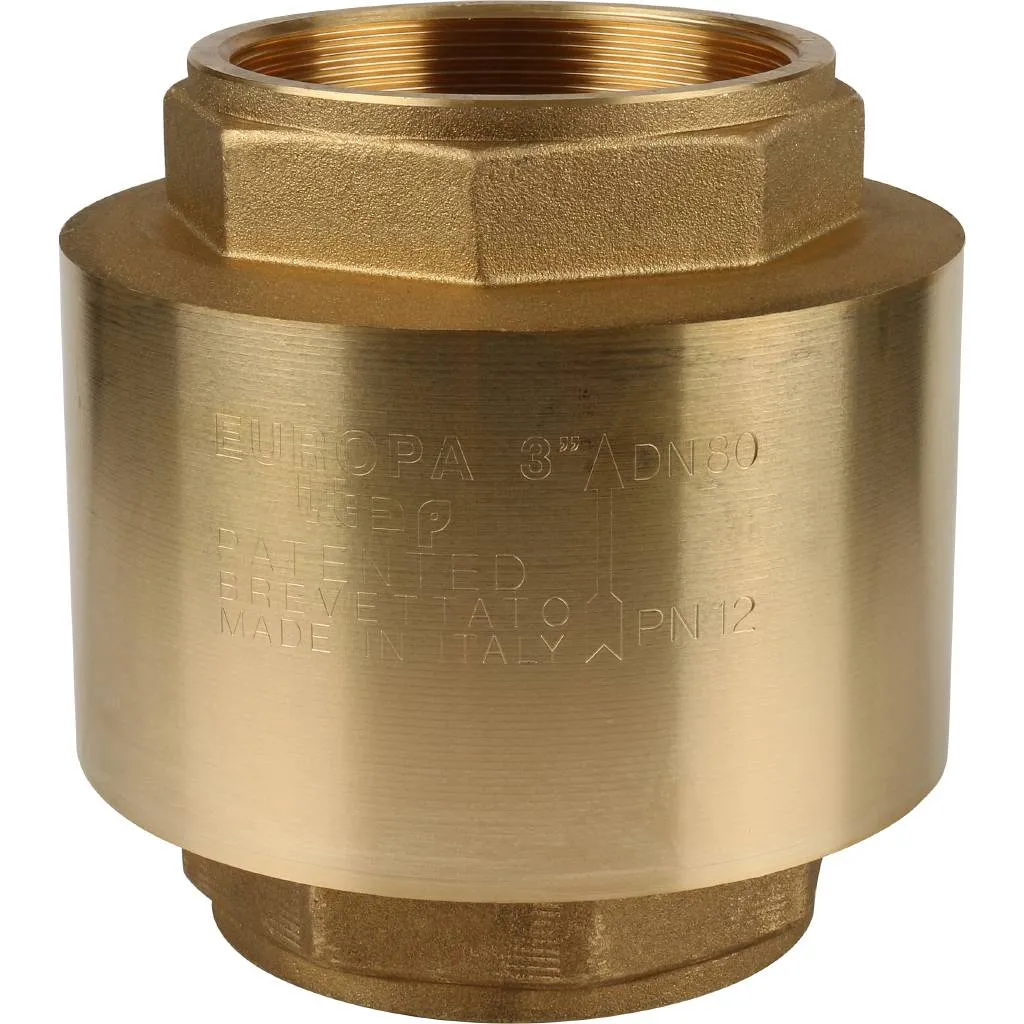 Клапан обратный пружинный муфтовый Itap EUROPA 100 3 с металлическим седлом