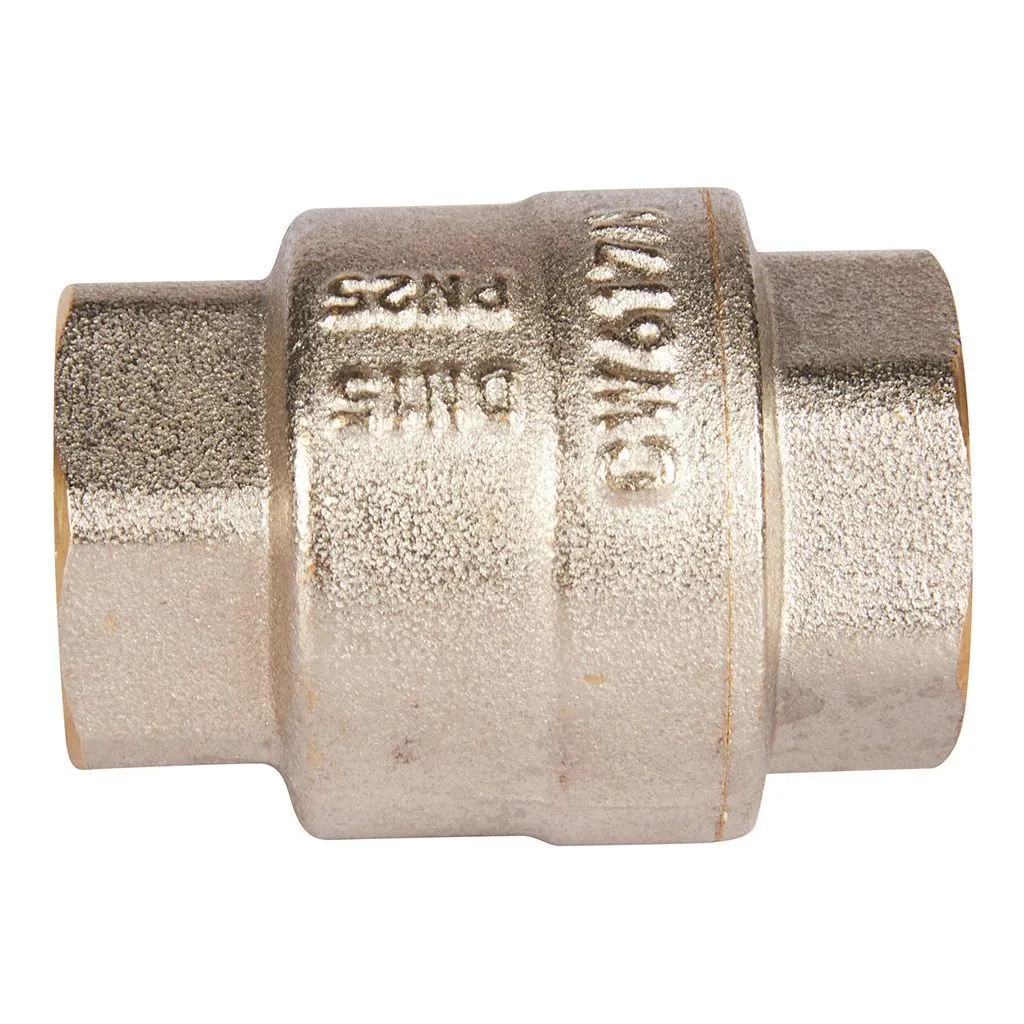 Клапан обратный пружинный муфтовый с пластиковым седлом ROMMER 1/2