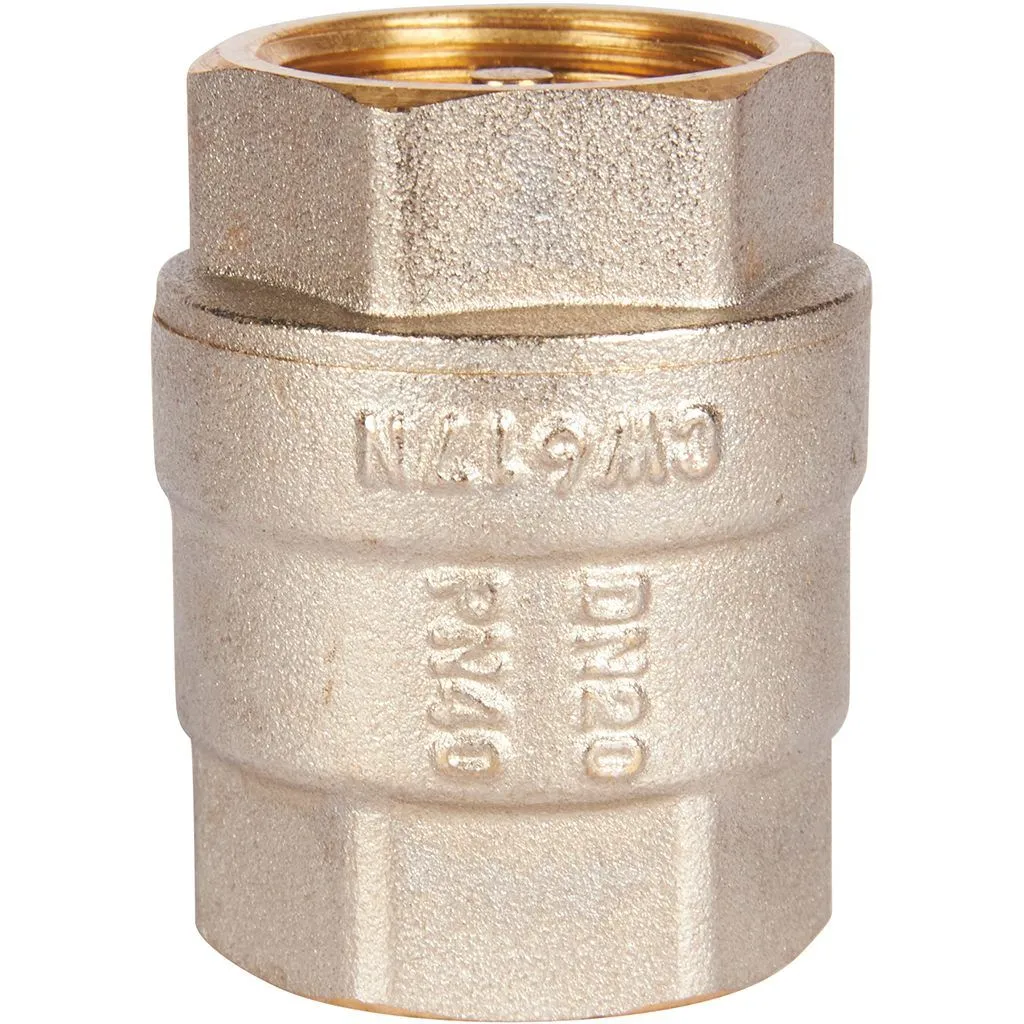 Клапан обратный пружинный муфтовый с металлическим седлом ROMMER 3/4