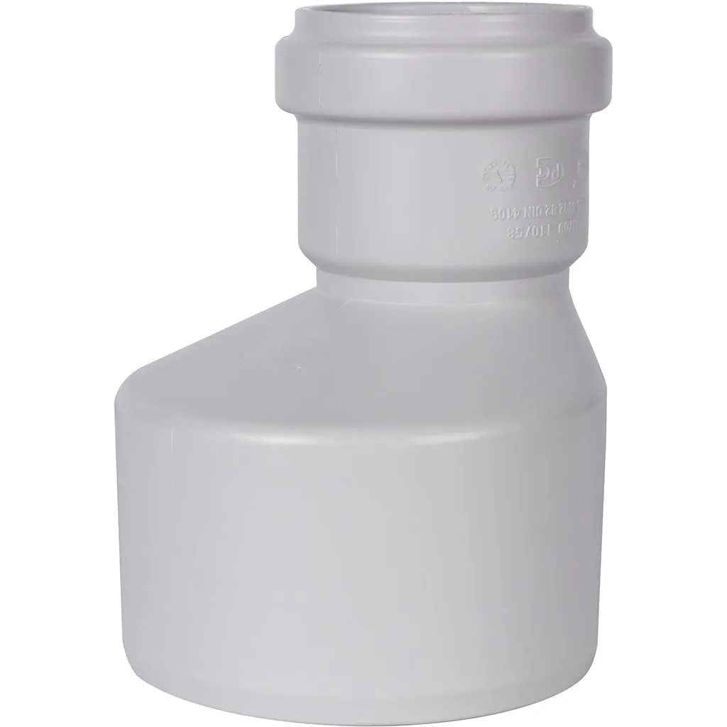 Переход эксцентрический канализационный бесшумный STOUT D 110 х 58