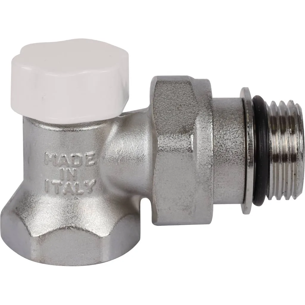 Клапан запорно-балансировочный угловой STOUT SVL 1/2 (с дополнительным уплотнением)