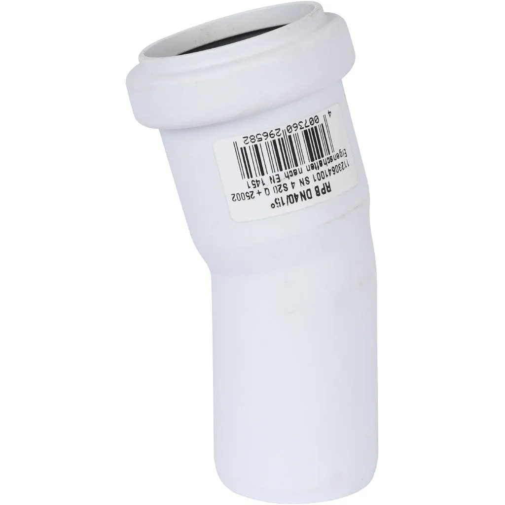 Отвод РЕХАУ RAUPIANO PLUS 40 на 15°