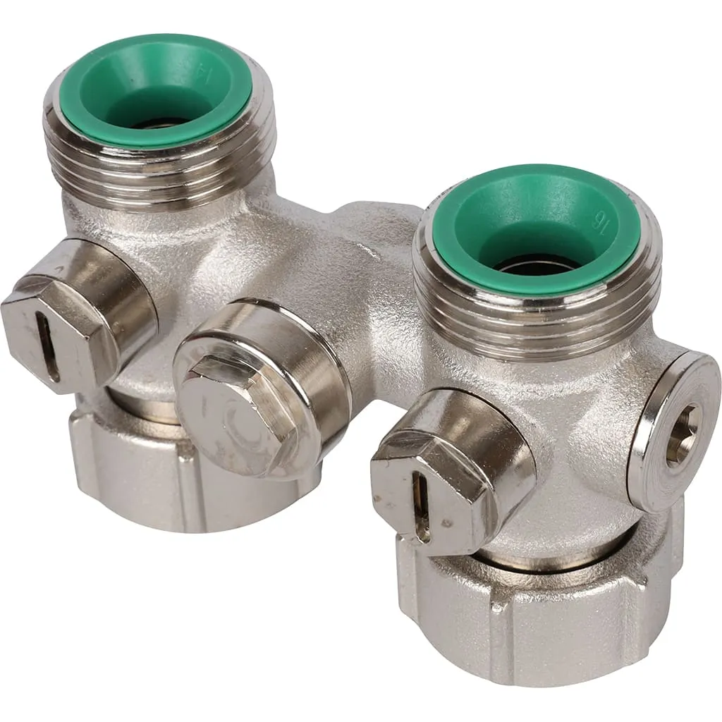 Узел нижнего подключения для однотрубных систем Meibes Тип D2/50 прямой c байпасом 3/4 BPx3/4 HP